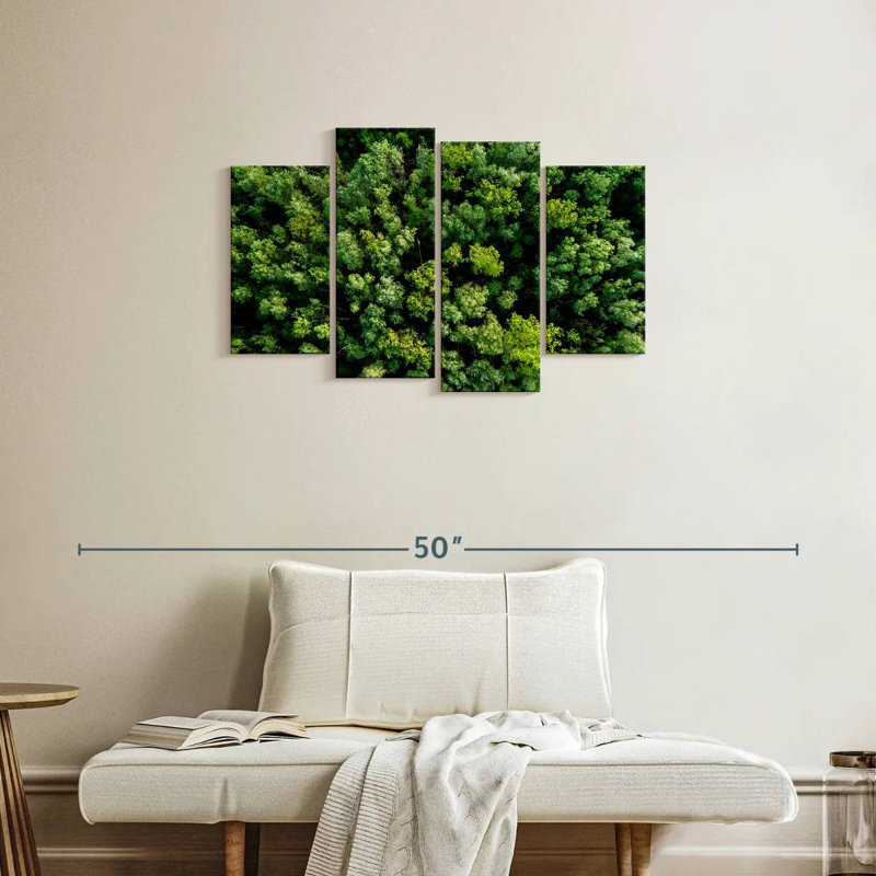 Alvord Lush Green Woodland, H 22 po x l 36 po