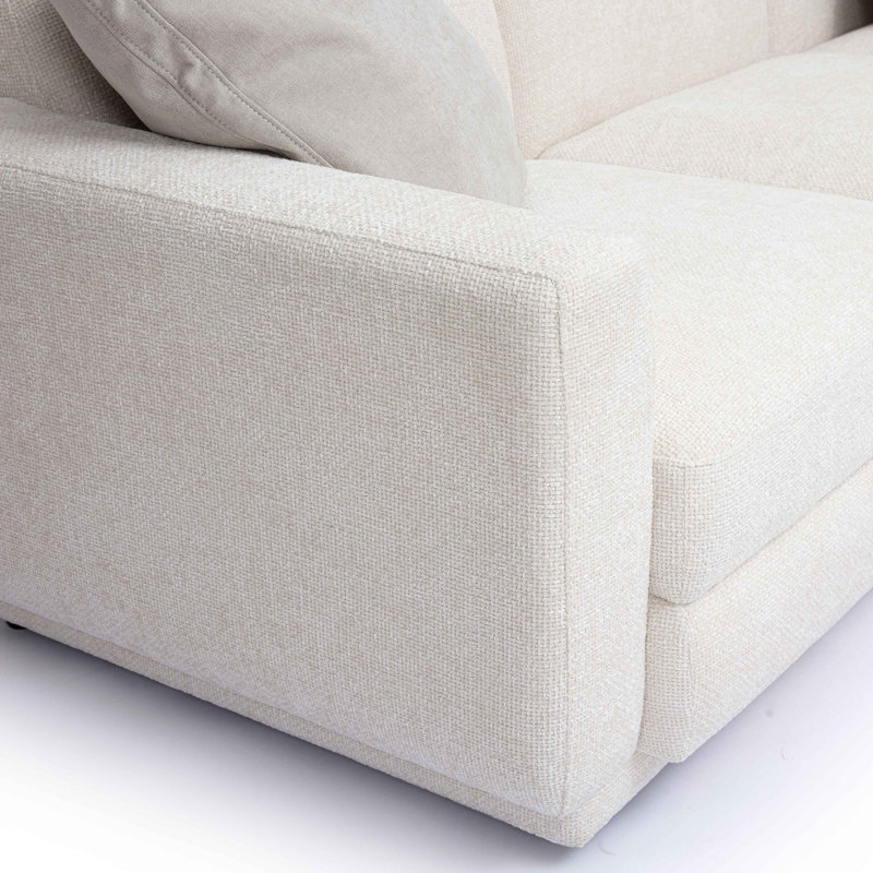 Frome Cream Chenille Modular L-Sectional