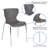 Lowell Contemporary Design Plastic Stack Chair-33980367