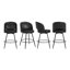 Tabouret de comptoir pivotant H 26 po avec structure en métal-937624276-957950949