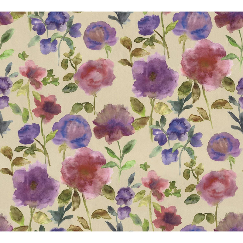Brought Blackout Curtains / Drapes Pair, Purple, Width 116 x Drop 182cm