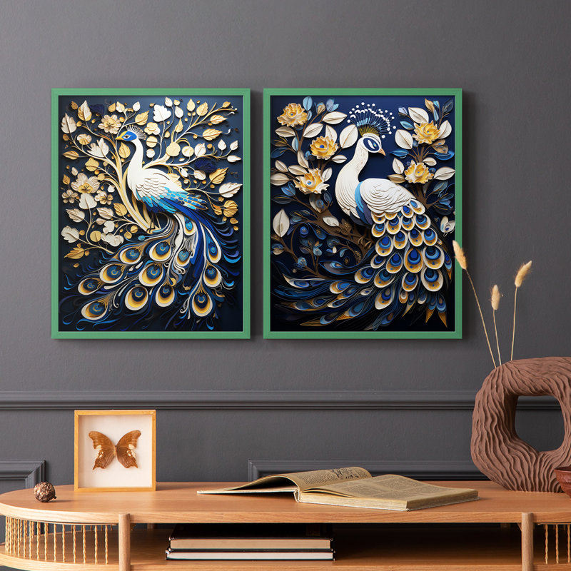 ANIMALS Series CCxxx - reproduction encadrée de qualité supérieure - prête à être accrochée - aucun clou requis - aucun clou requis