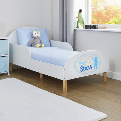 Kids White Toddler Bed – Reach For The Stars