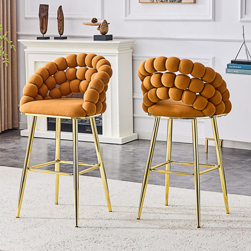 Ensemble de 2 fauteuils gonflables à bulles, Orange