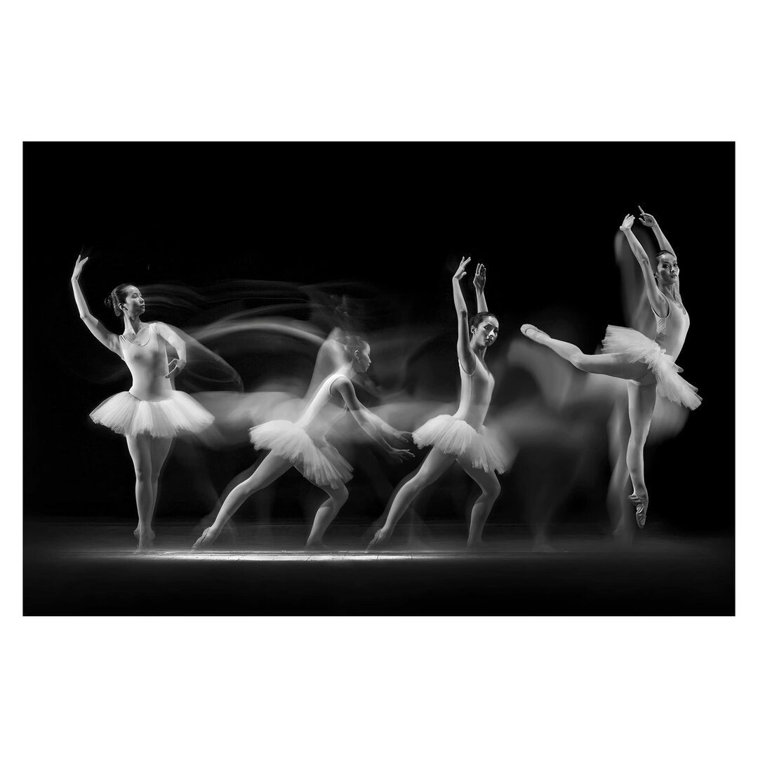 Strukturierte Fototapete Ballerina Art Wave 2,55 m x 384 cm