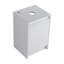 Armoire de salle de bain autoportante 20 po, portes à fermeture douce, blanc brillant (emballage KD) (meuble-lavabo seulement)
