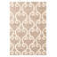 Tapis géométrique blanc / beige en laine tissé à plat à la main Abran