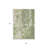 3' X 5' Sage And Ivory Abstract Washable Indoor Outdoor Area Rug