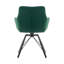 46cm H Velvet Upholstered Metal Armchair-2114367587