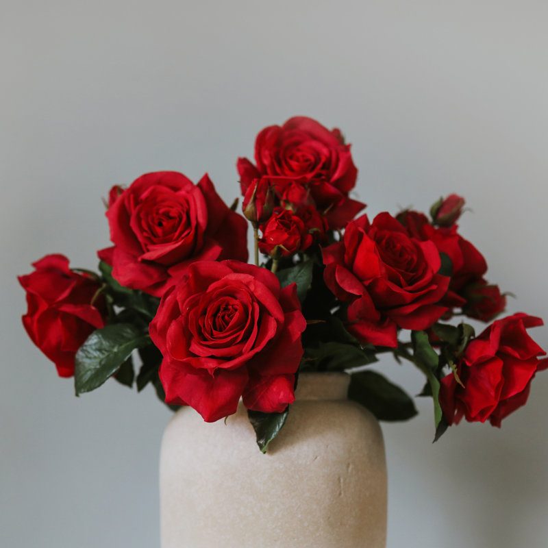 Rose Faux Floral, Red