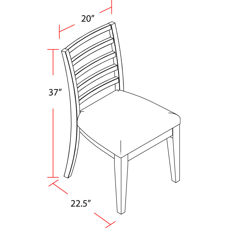 Artresha 20'' H Upholstered Oak Side Chair