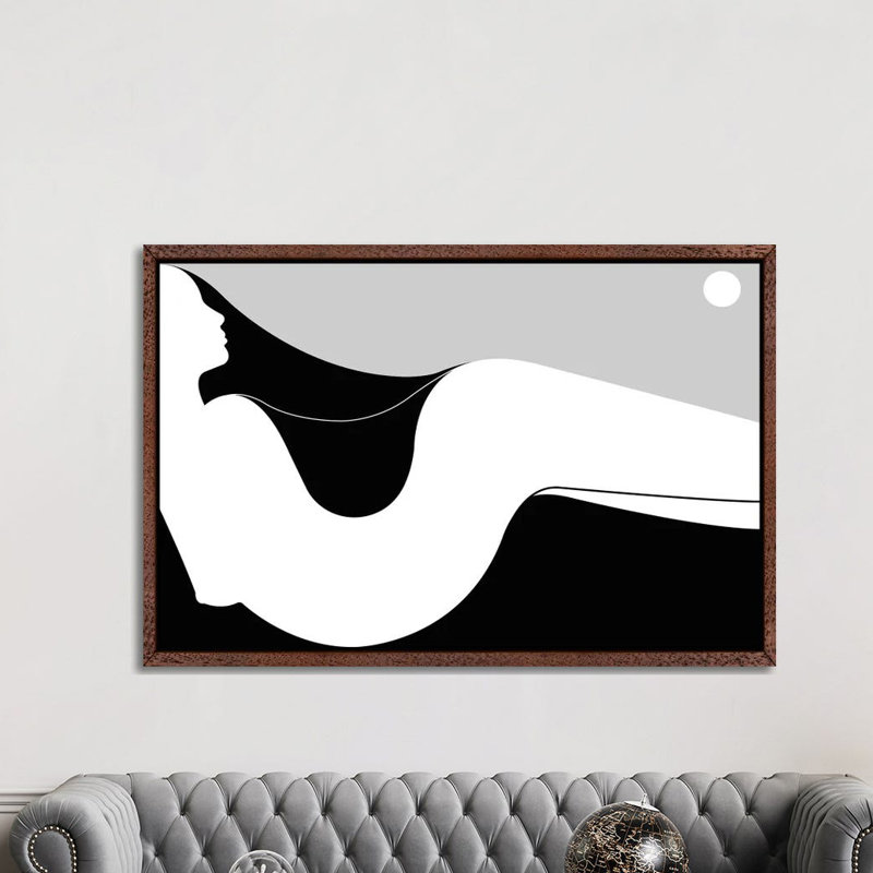Dune by Filippo Spinelli - Print on Canvas, 152.5 cm H x 101.5 cm W, Classic Brown Wood Framed