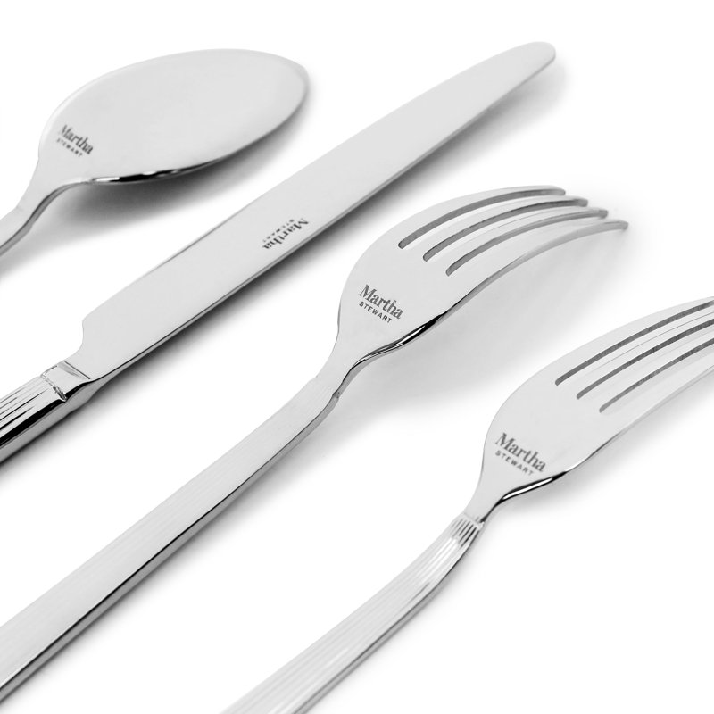 Martha Stewart Carlyle 20 Piece Flatware Set