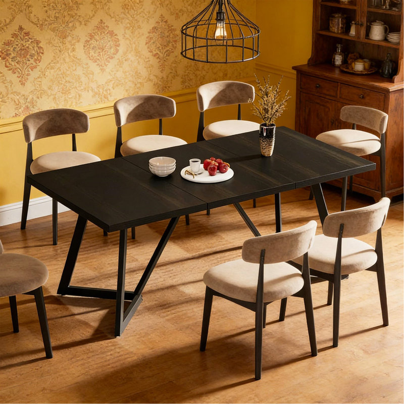 Table de salle à manger contemporaine, table de cuisine rectangulaire, table de conférence, bureau de direction, table de bureau
