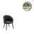 Mablethorpe Velvet Upholstered Dining Chair with Gold Trim-139894565