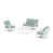 Coussin spa glacier / structure blanche