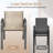 Melisa Patio Chairs Set Of 8, Outdoor Textilene Stackable Dining Chairs （Set of 8）-109080130