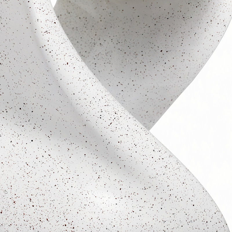 Table d'appoint d'extérieur en marbre à base torsadée moderne MGO Terrazzo