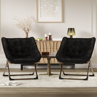 Upholstered Fabric Accent Chair