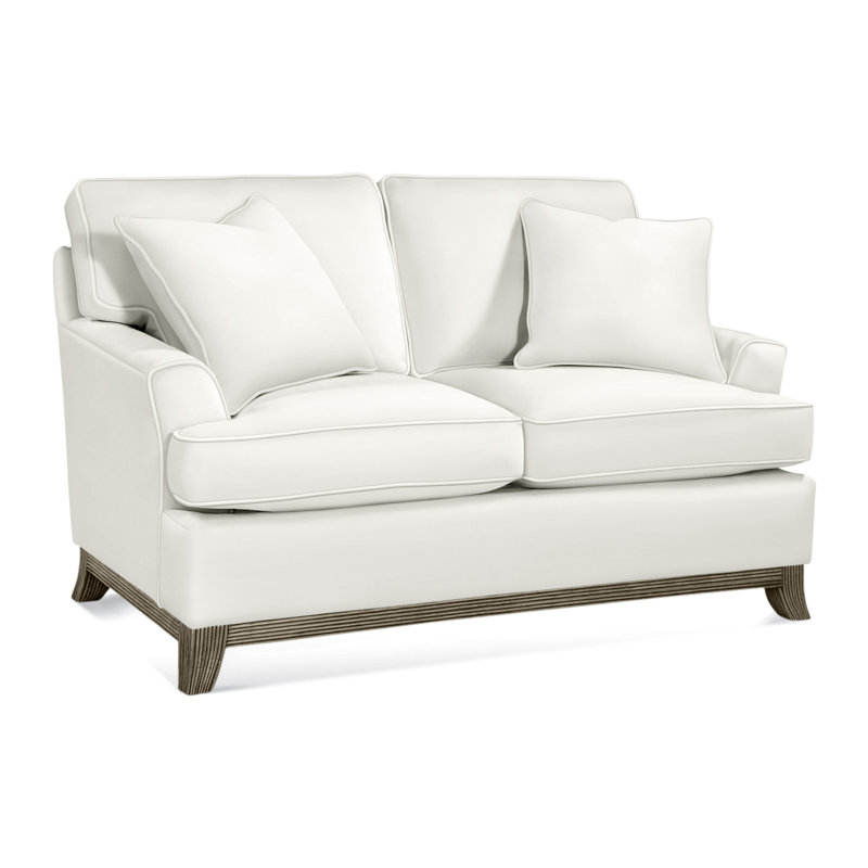 Oaks Way Upholstered 60'' Loveseat, Elite Ivory; 0321-91, Flax