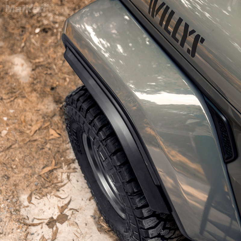 Fusées avant et arrière compatibles avec les Jeep Wrangler JL et JLU Sahara illimité 2018-2023 (Fit Original Low Fender, Not Fit 4Xe)