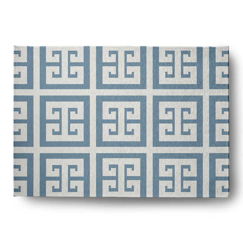 Chenille Geometric Indoor Rug, Rectangle 5' x 7'