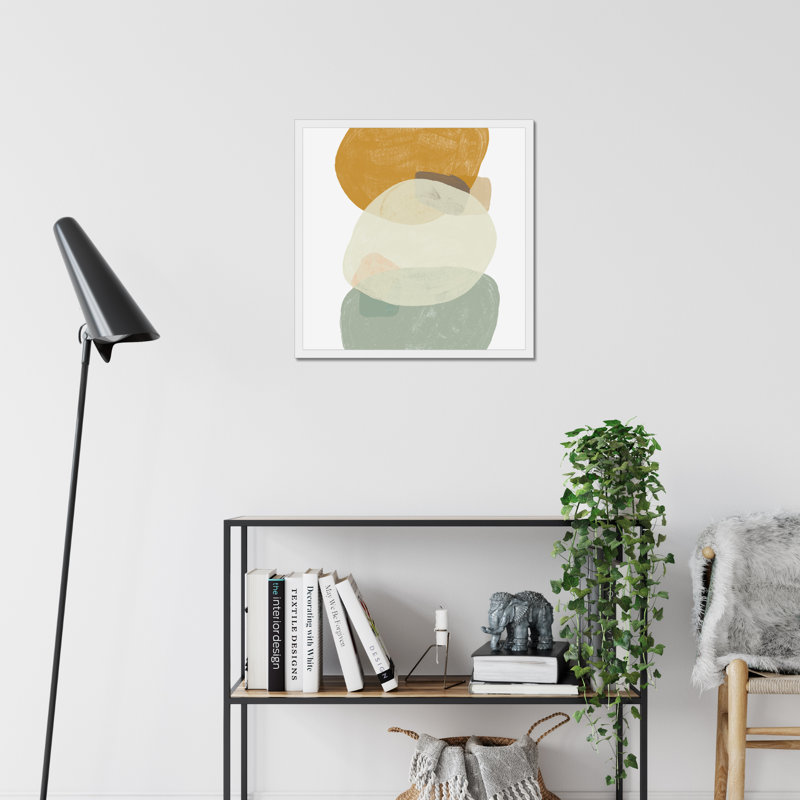 Platelet III - Painting, 55cm H x 55cm W, White Framed Paper Print