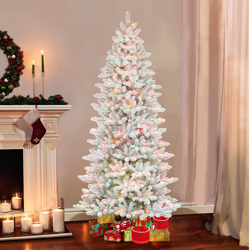 7.5' Artificial Fir Christmas Tree with Color & Clear Lights
