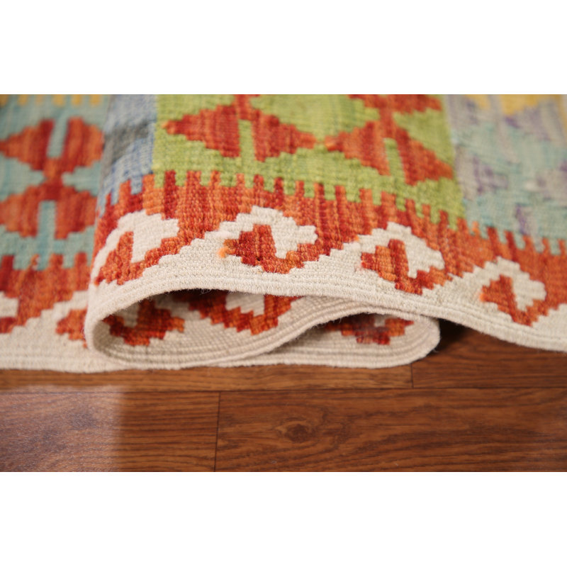 Multolor Wool Kilim Oriental Rug 3x4