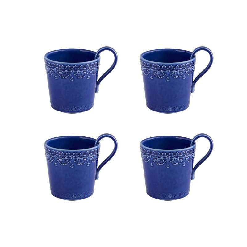 Rua Nova Earthenware Coffee Mug, 16.9, Antique White