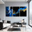 Ensemble de 3 reproductions d'art sur toile avec villes et pays-37093340