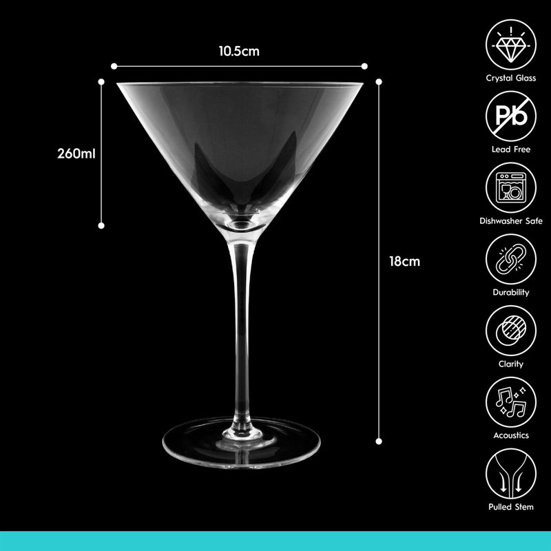 260ml Drinking Glass, Set of 6