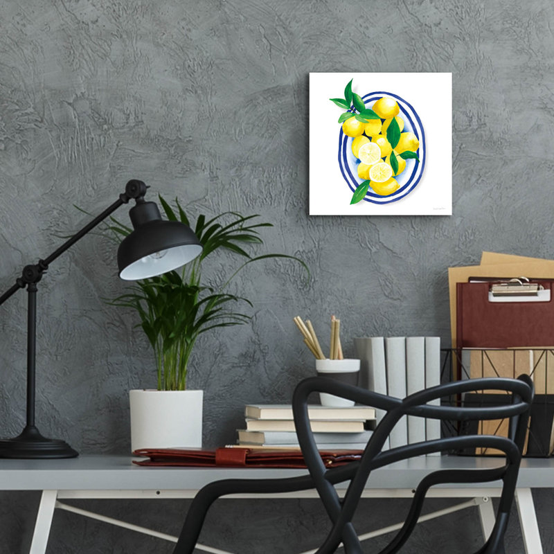 «August Lemons 1» par Augusta Lopez, H 12 po x l 12 po x P 0,13 po