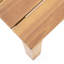 Table d'appoint en bois de style minimaliste moderne, l 19,81 po x P 15 po, brun, table chic à assembler, conception à lattes fermées, 15 po, requis