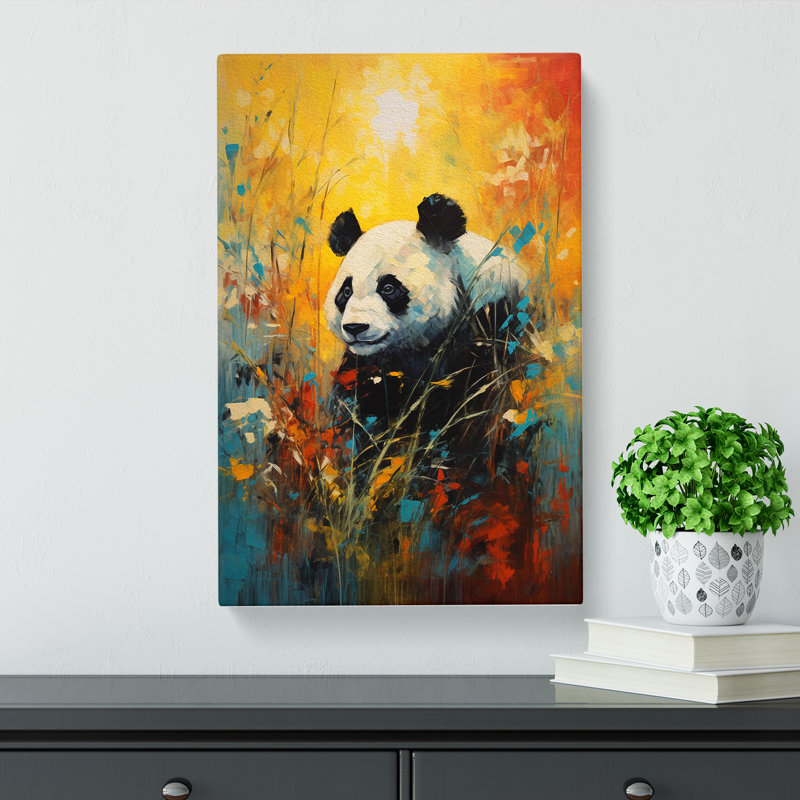 Panda Expressionism - Print, 50cm H x 35cm W x 3cm D