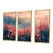 Toile avec cadre flottant or
