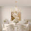 Lustre à intensité variable classique / traditionnel de 39 po à 8 lumières avec accents en cristal Hande