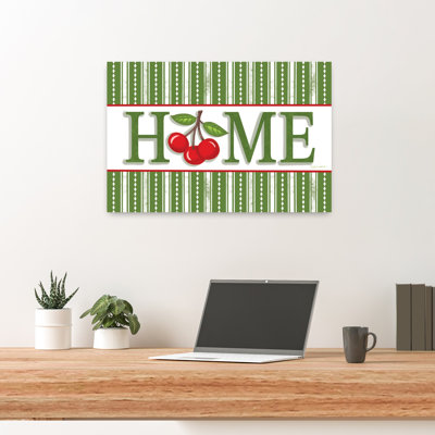 Home With Cherries Modern Abstract Cherry Fruit Architecture Art
