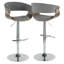Amein Swivel Upholstered Adjustable Height Counter Stool-440975572