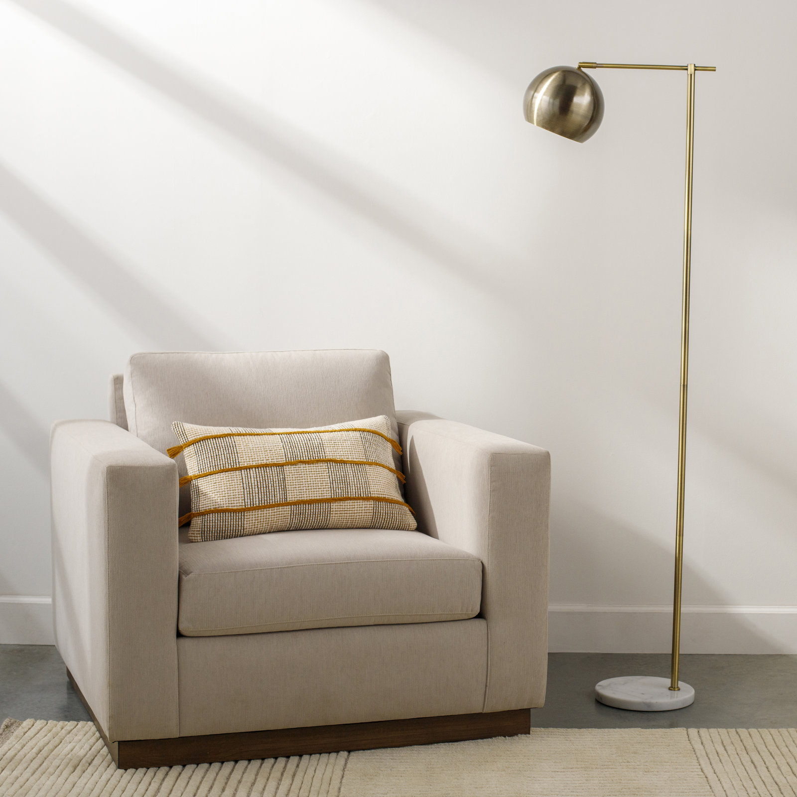 Martinique 63'' Floor Lamp, Brass