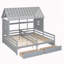 Lits plateforme simple avec deux tiroirs-304304437