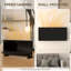 Daleesa 2000W Electric Convector Heater, Quiet Space Heater with LED Display, Black