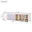 Furniture Style Cat TV Stand  With Storage and Removable sliding door