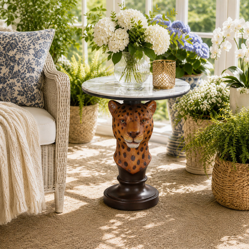 Table d'appoint 19,69 po Leopard