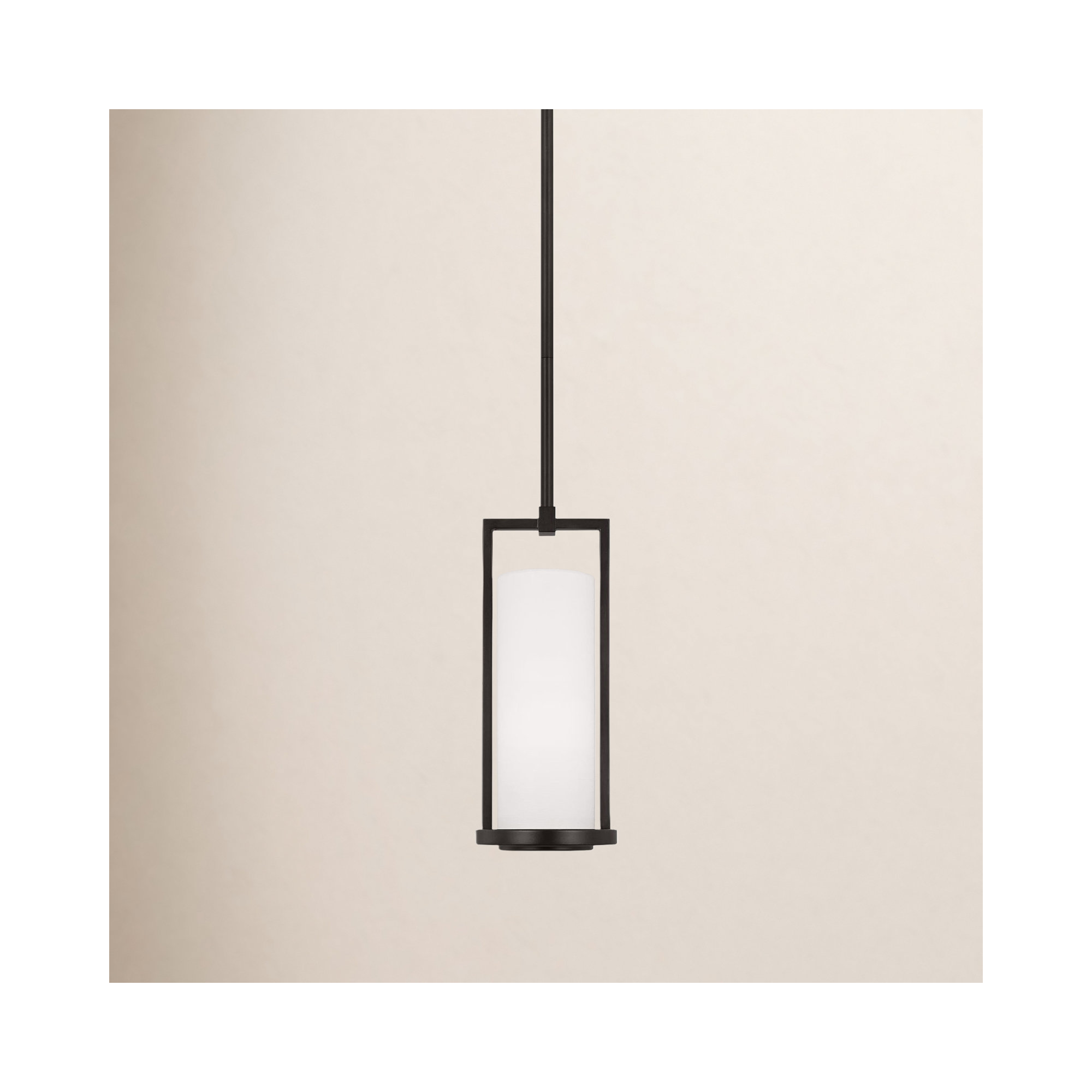 Tuomo Single Light Dimmable Pendant, 12.5" H x 5.13" W x 5.13" D, Aged Iron