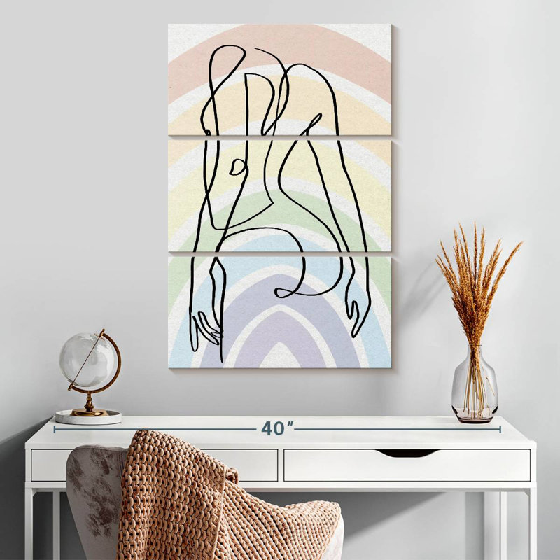 Hiltrun One Line Pride Curves, 32" H x 20" W