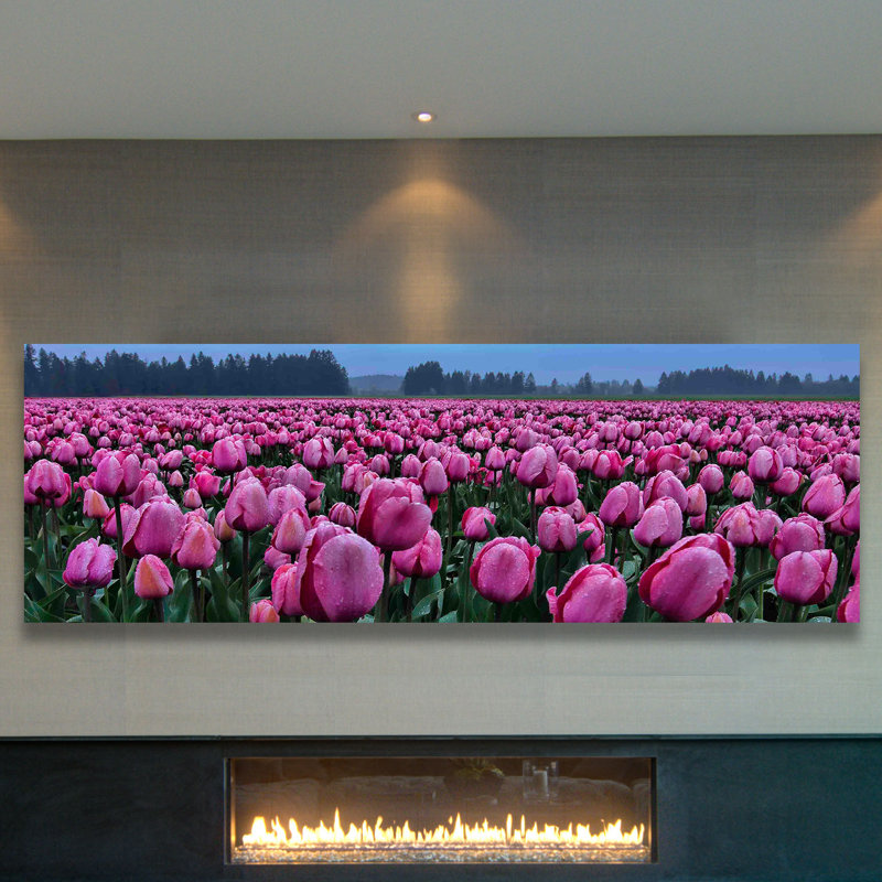 Tulips Galore by Don Schwartz - Wrapped Canvas Panoramic Print, 38 cm H x 114 cm W