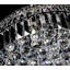 Luminaire suspendu tambour 5 lumières unique/statement avec accents de cristal Willingham