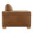 Adika 43.3'' Genuine Leather Upholstered Club Chair With Wood Trim