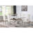 Allessandra And Chrome Rectangular U-Shaped Base Dining Table